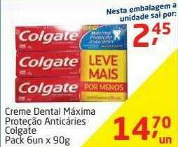 Tenda Atacado Creme Dental Máxima Proteção Anticáries Colgate oferta