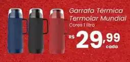 Atacadão Dia a Dia Garrafa Termica Termolar Mundial Cores oferta