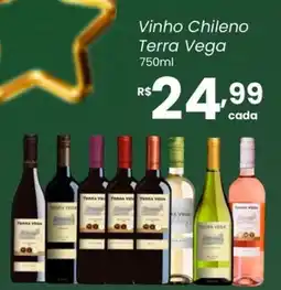 Atacadão Dia a Dia Vinho Chileno Terra Vega oferta