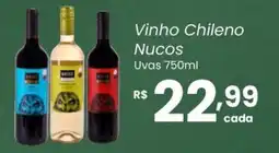 Atacadão Dia a Dia Vinho Chileno Nucos Uvas oferta