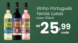 Atacadão Dia a Dia Vinho Português Terras Lusas Uvas oferta