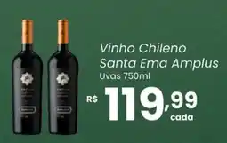 Atacadão Dia a Dia Vinho Chileno Santa Ema Amplus oferta