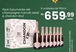 Atacadão Dia a Dia Pack Espumante Ale Champagne Francês Moët & chandon Brut oferta