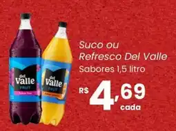 Atacadão Dia a Dia Suco ou Refresco Del Valle Sabores oferta