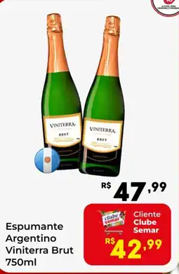 Semar Supermercado Espumante Argentino Viniterra Brut oferta