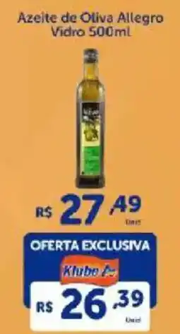 Atakarejo Azeite de Oliva Allegro Vidro oferta