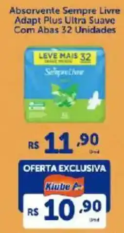 Atakarejo Absorvente Sempre Livre Detergente Líquido Brilux Adapt Plus Ultra Suave Com Abas 32 Unidades oferta