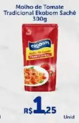 Atakarejo Molho de Tomate Tradicional Ekobom Saché oferta