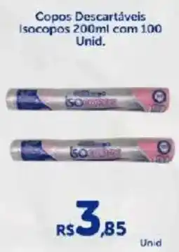 Atakarejo Copos Descartáveis Isocopos oferta