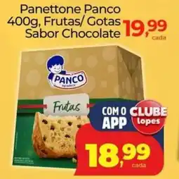 Lopes Supermercados Panettone Panco, Frutas/ Gotas: Sabor Chocolate oferta