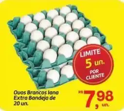 Fort Atacadista Ovos Brancos lana Extra Bandeja oferta