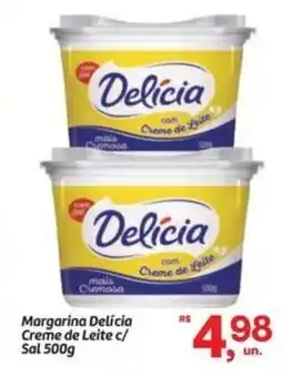 Fort Atacadista Margarina Delícia Creme de Leite c/ Sal oferta