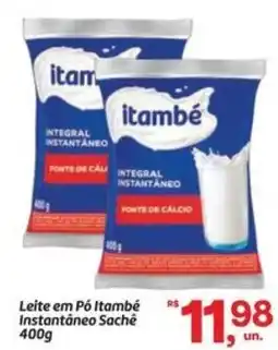 Fort Atacadista Leite em Pó Itambé Instantâneo Sachê oferta