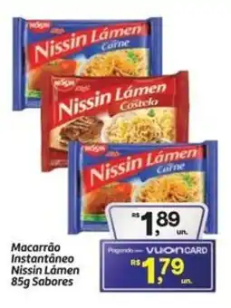 Fort Atacadista Macarrão Instantáneo Nissin Lámen Sabores oferta
