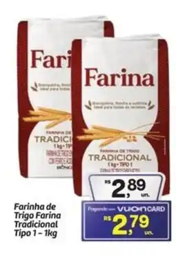 Fort Atacadista Farinha de Trigo Farina Tradicional Tipo 1 oferta