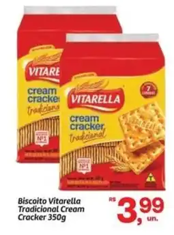 Fort Atacadista Biscoito Vitarella Tradicional Cream Cracker oferta