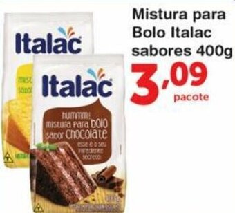 Roldão Mistura para Bolo Italac Sabores 400g oferta