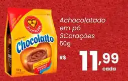 Atacadão Dia a Dia Achocolatado em pó 3Corações oferta