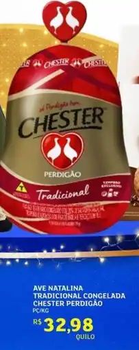Assaí Atacadista Ave natalina tradicional congelada chester perdigão oferta