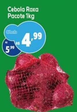 Cebola Roxa pacote 1kg