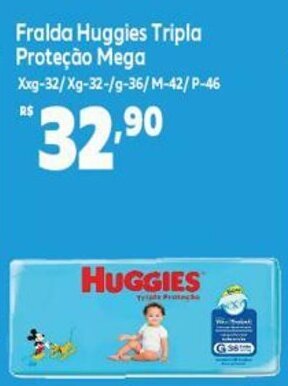 GoodBom Fralda Huggies Tripla Protecao Mega oferta