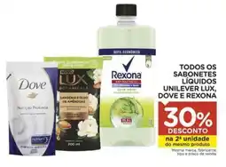 Carrefour Todos os sabonetes líquidos unilever lux, dove e rexona oferta