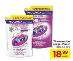 Carrefour Tira-manchas em gel Vanish Tipos, oferta
