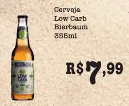 Supermercados Pague Menos Cerveja Low Carb Bierbaum oferta