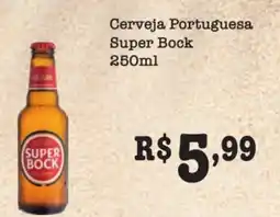 Supermercados Pague Menos Cerveja Portuguesa Super Bock oferta