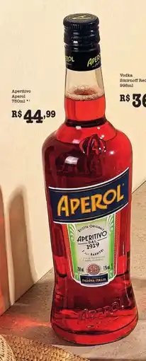 Supermercados Pague Menos Aperitivo Aperol oferta