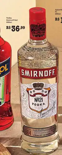 Supermercados Pague Menos Vodka Smirnoff Red oferta