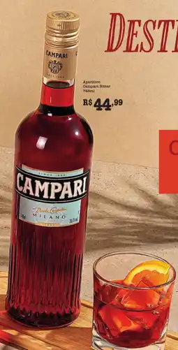 Supermercados Pague Menos Aperitivo Campari Bitter oferta