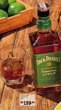Supermercados Pague Menos Licor de Whisky Jack Daniel's Apple oferta