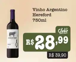 Supermercados Pague Menos Vinho Argentino Hereford oferta