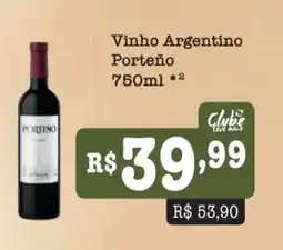 Supermercados Pague Menos Vinho Argentino Porteño oferta