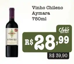 Supermercados Pague Menos Vinho Chileno Aymara oferta