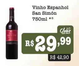Supermercados Pague Menos Vinho Espanhol San Simón oferta