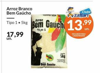 Zaffari Arroz Branco Bem Gaúcho oferta