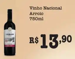 Supermercados Pague Menos Vinho Nacional Arroio oferta