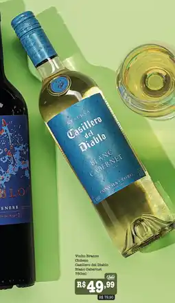 Supermercados Pague Menos Vinho Branco Chileno Casillero del Diablo Blanc Cabernet oferta