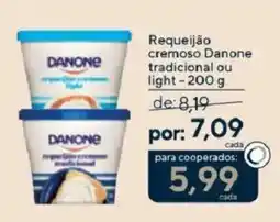 Coop Requeijão cremoso Danone tradicional ou light oferta