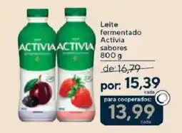 Coop Leite fermentado Activia sabores oferta