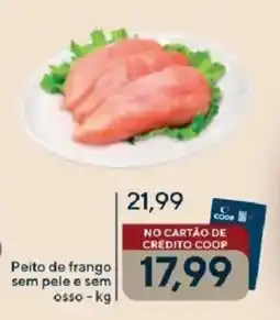 Coop Peito de frango sem pele e sem osso oferta