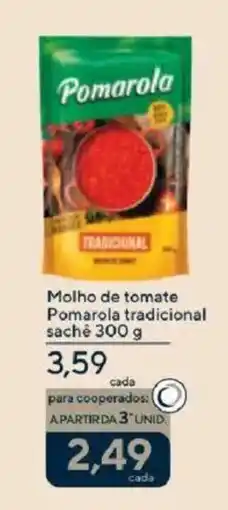 Coop Molho de tomate Pomarola tradicional sachê oferta