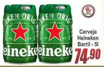 Serrano Supermercado Cerveja Heinekn Barril oferta