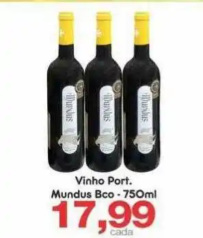 Supermercado Pastorinho Vinho Port. Mundus Bco oferta