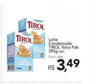 Supermercados Koch Leite Condensado Tirol Tetra Pak oferta