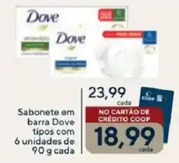 Coop Sabonete em barra Dove oferta