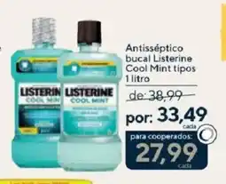 Coop Antisséptico bucal Listerine Cool Mint tipos oferta