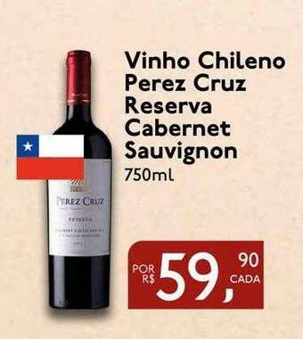 Perini Vinho Chileno Perez Cruz Reserva Cabernet Sauvignon oferta